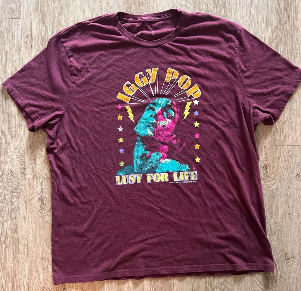 Lee Men's Iggy Pop Lust For Life Graphic Crew Neck T-Shirt